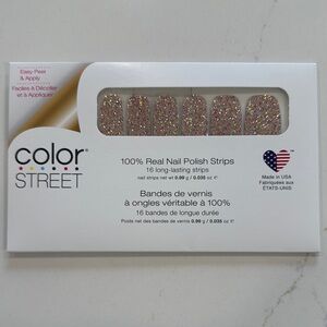 Color Street Pink and Gold Press-On Nails